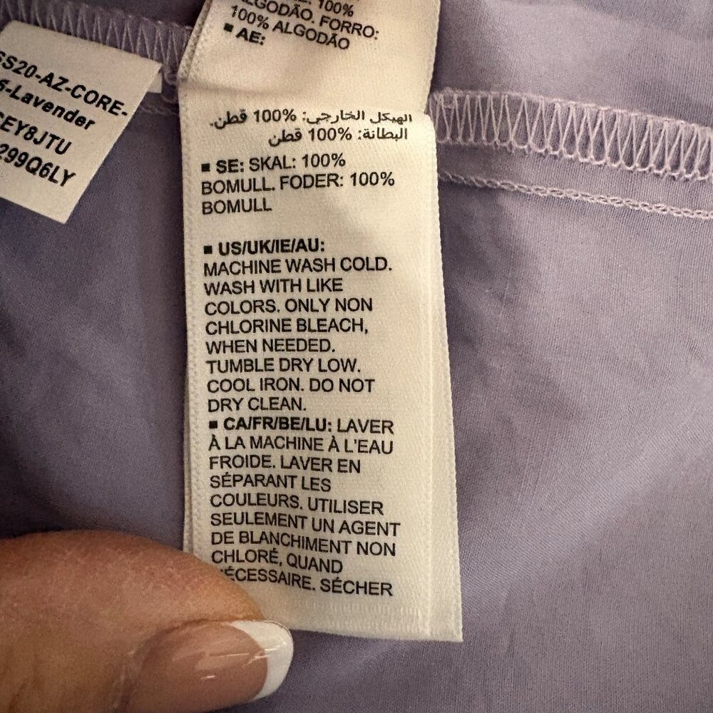 The Drop Ilana Maxi Dress Womens Medium Lavender Loose Sleeveless Wide-Hem NEW - Picture 8 of 9